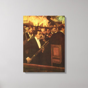 Das Orchester der Oper von Edgar Degas, Vintage Ar Leinwanddruck
