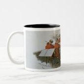 Das Orchester Johann Strauss an einem Zweifarbige Tasse (Links)