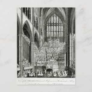 Das Orchester und die Performers in Westminster Postkarte