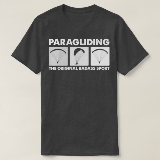 Das Original Badass Sport Funny Paragliding T-Shirt (Design vorne)