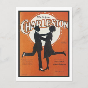 Das Original Charleston Vintage Songbook Cover Postkarte
