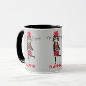 Das Original Flapper Girl Roaring '20er Niedlich Tasse (Vorderseite Links)