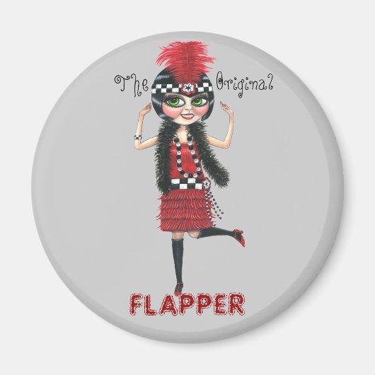 Das Original Flapper Roaring '20s Magnet (Vorne)