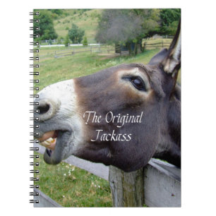 Das Original Jackass Funny Donkey Mule Farm Animal Notizblock