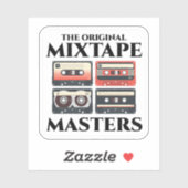 Das Original Mixtape Master: '80er Cassette Tape Aufkleber (Blatt)