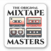 Das Original Mixtape Master: '80er Cassette Tape Aufkleber (Vorderseite)
