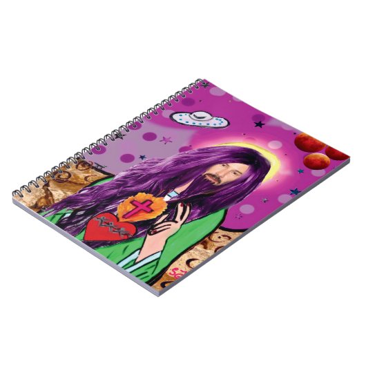 Das originale Cats-a-Tonic Design Keanu Jesus Notizblock (Linke Seite)