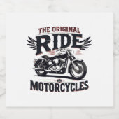 das originale Fahrrad Schaumweinetikett (Einzelnes Label)