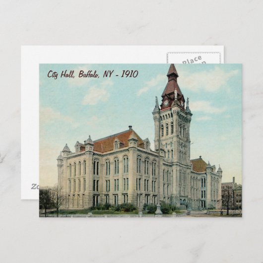 Das originale Rathaus von Buffalo Postcard Postkarte (Vorne/Hinten)