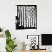 Das originale Star-Spangled-Banner mit 15 Sternen- Poster (Heimbüro)