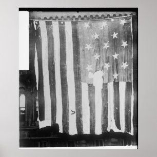 Das originale Star-Spangled-Banner mit 15 Sternen- Poster
