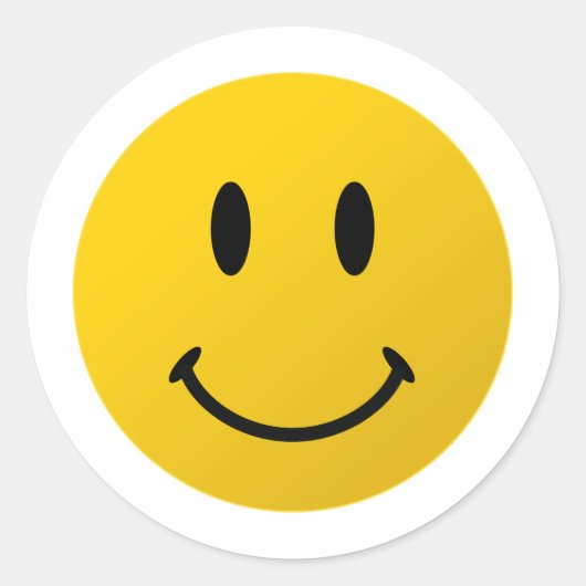 Das originelle Gesicht Runder Aufkleber (Vorderseite)