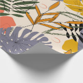 Das originelle Muster mit tropischen Blätter und P Geschenkpapier (Ecke)