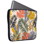 Das originelle Muster mit tropischen Blätter und P Laptopschutzhülle (Vorne Rechts)