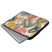 Das originelle Muster mit tropischen Blätter und P Laptopschutzhülle (Vorne Knopf)