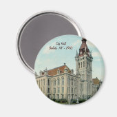 Das originelle Rathaus von Buffalo Magnet (Vorderseite/Rückseite)