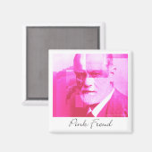 Das originelle rosa Freud Magnet (Vorderseite/Rückseite)