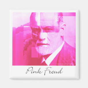 Das originelle rosa Freud Magnet