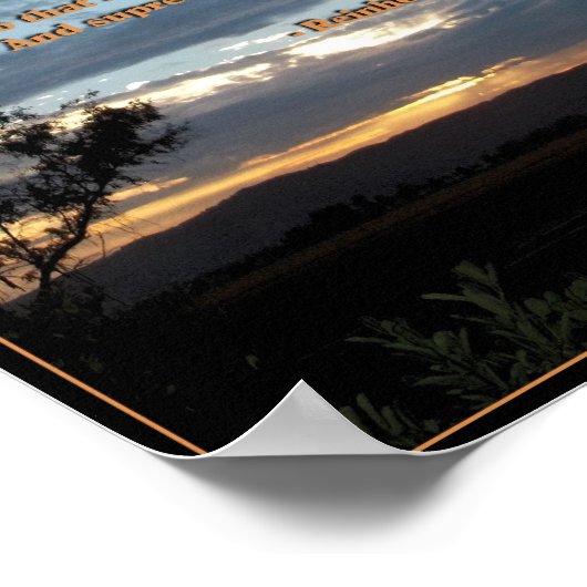 Das originelle Stille-Gebet Poster (Ecke)