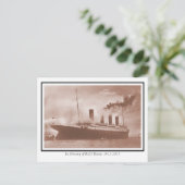 Das originelle Titanic-Foto Postkarte (Stehend Vorderseite)