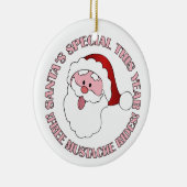 Das Ornament der Mustache Rides des Santa (Rechts)