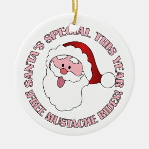 Das Ornament der Mustache Rides des Santa