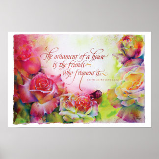 "Das Ornament eines Hauses..." Poster
