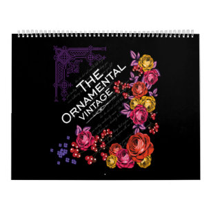 das ornamentale Vintage Kalender