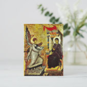 Das orthodoxe Christliche Symbol der Ankündigung Postkarte (Stehend Vorderseite)