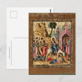 Das orthodoxe Christliche Symbol in Jerusalem Postkarte (Vorne/Hinten)