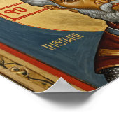 Das orthodoxe Religiensymbol, ein Heiliger Poster (Ecke)