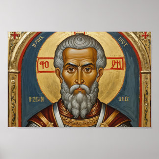 Das orthodoxe Religiensymbol, ein Heiliger Poster