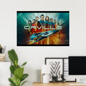 das orville A Glas Wein oder zwei Poster (Heimbüro)