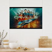 das orville A Glas Wein oder zwei Poster (Küche)