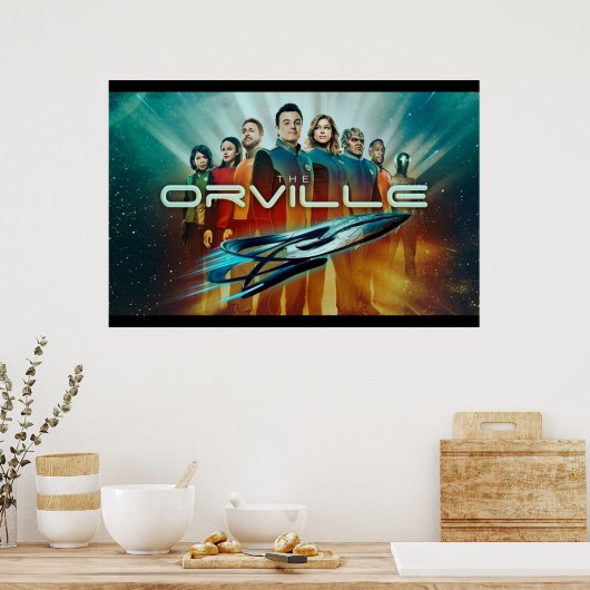 das orville A Glas Wein oder zwei Poster (Küche)