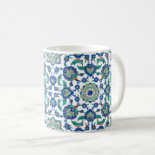 Das osmanische Turkiye-Iznik-Blumenmuster Kaffeetasse (VorderseiteRechts)