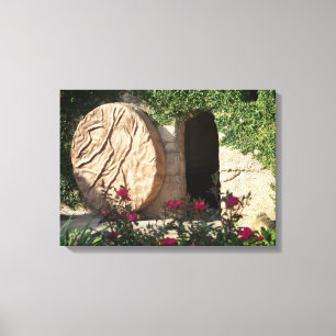 Das Ostergrab Jesu Risener Erretter Wrapped Canvas Leinwanddruck