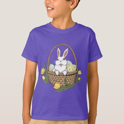 Das Osterhemd des Kid's Bunny Basket Tee Shirt im (Vorderseite)