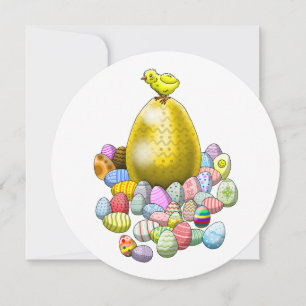 Das Osterküken und das goldene Osterei Einladung