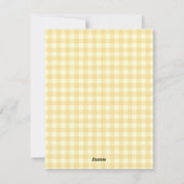 Das Osterküken und das goldene Ostereier Feiertagskarte (Rückseite)