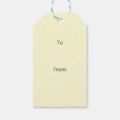 Das Osterküken und das goldene Ostereier Geschenkanhänger (Rückseite)