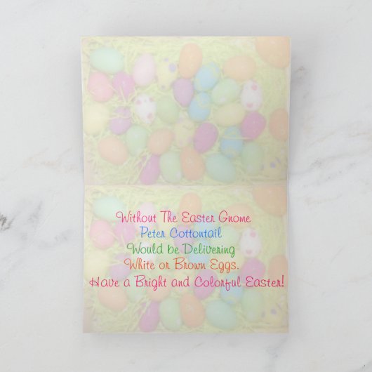 Das Osterreich Feiertagskarte (Innenseite)