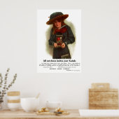Das Outdoor-Mädchen. Circa 1911. Poster (Küche)