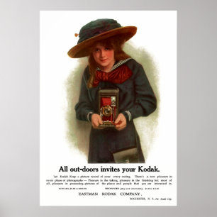 Das Outdoor-Mädchen. Circa 1911. Poster