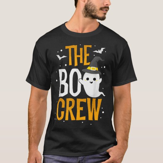 Das Outfit der Boo-Crew Halloween-Ghost-Trick-Leck T-Shirt (Vorderseite)