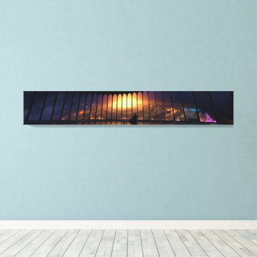 Das Overseer-Panorama Leinwanddruck (Insitu (Holzboden))