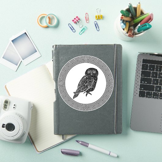 Das Owl des antiken griechischen Designs Athena Aufkleber (iPad Hülle)