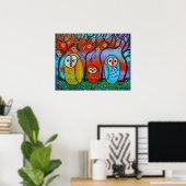 Das Owl Family Poster (Heimbüro)