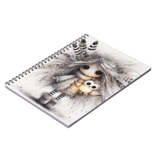 Das Owl Keeper SpiralNotebook Notizblock (Linke Seite)
