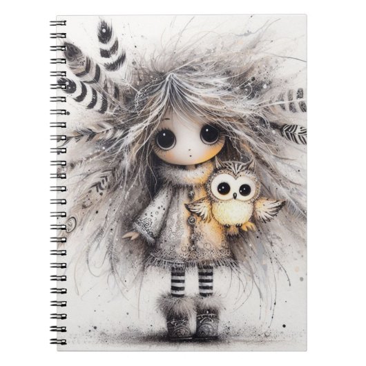 Das Owl Keeper SpiralNotebook Notizblock (Vorderseite)